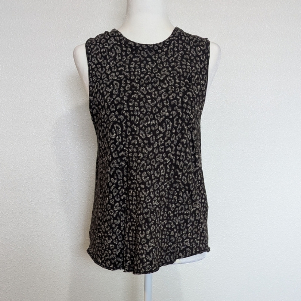 Obey Propaganda Black Cheetah Print Muscle Tee Size Medium